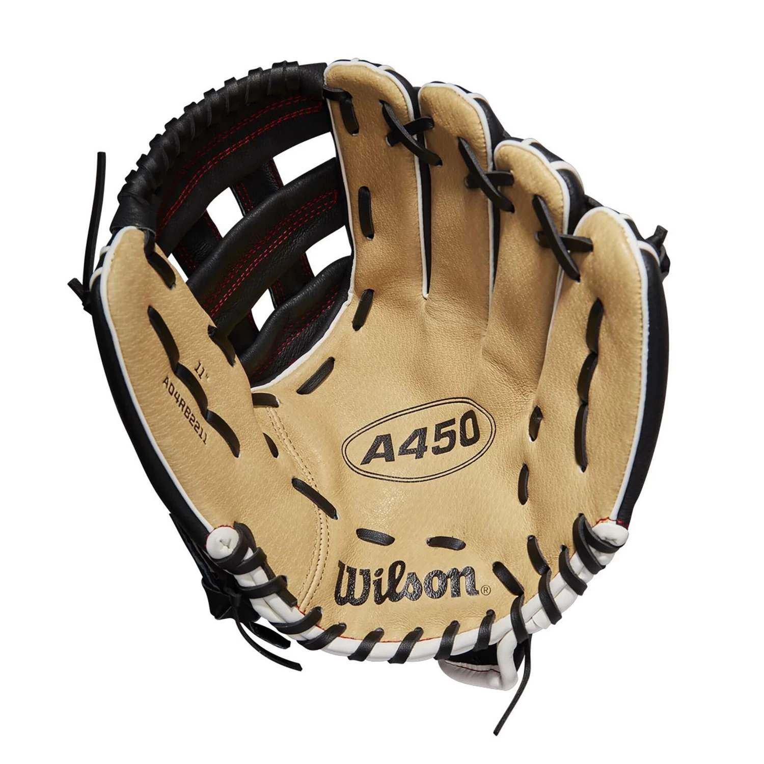 Wilson A450 11" Youth Baseball Glove - Right Hand Throw 2 Wilson A450 11" Youth Baseball Glove - Right Hand Throw - Image 2