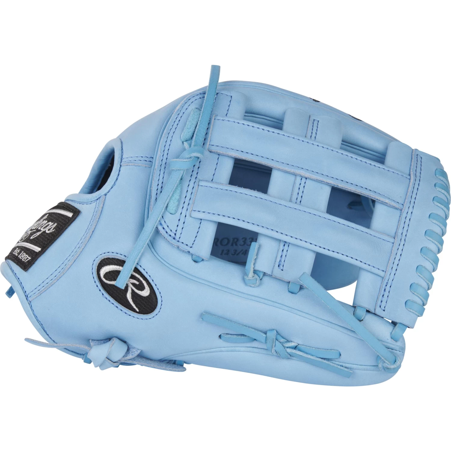 Rawlings Heart Of The Hide R2G 12.75" Baseball Glove - Columbia Blue 4 Rawlings Heart Of The Hide R2G 12.75" Baseball Glove - Columbia Blue - Image 4