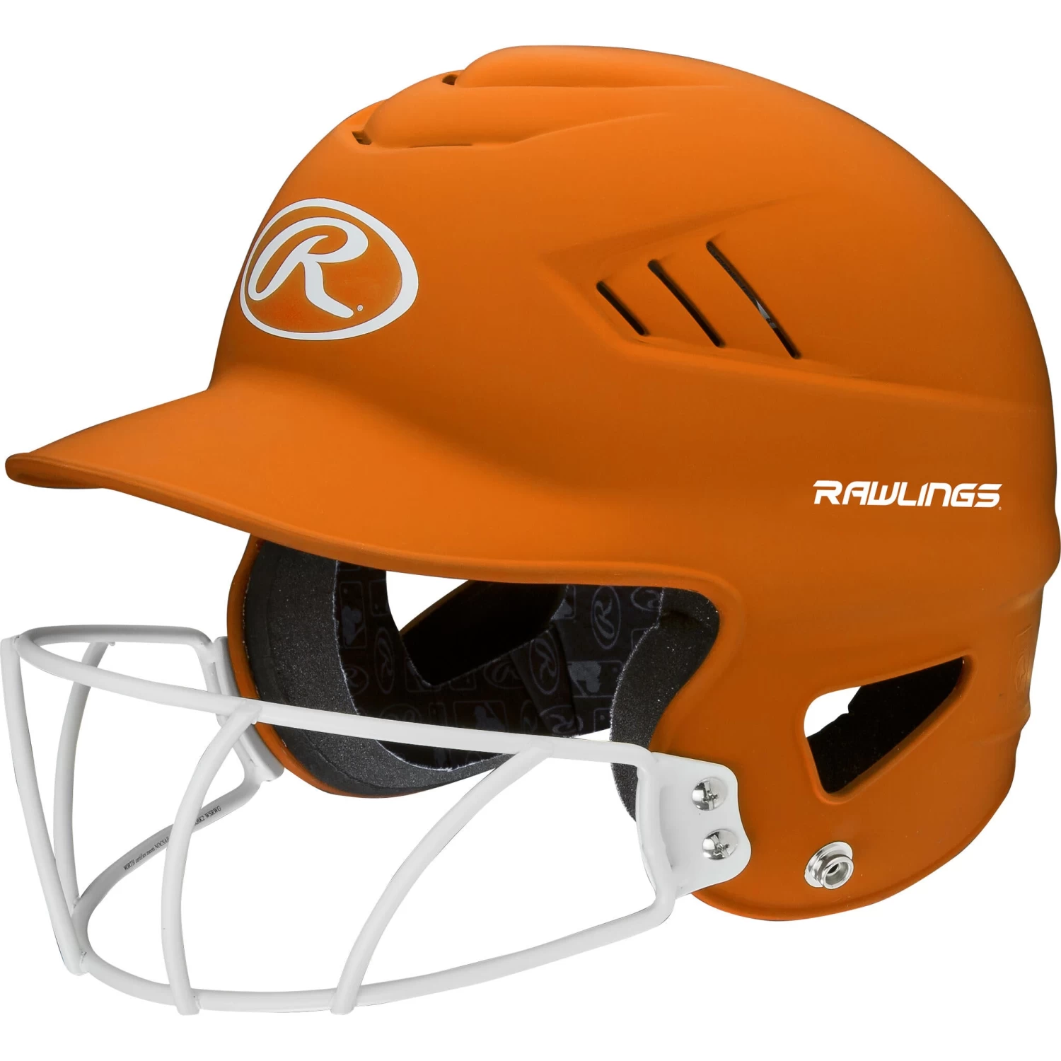 Rawlings Coolflo Highlighter Baseball Batting Helmet With Mask 5 Rawlings Coolflo Highlighter Baseball Batting Helmet With Mask - Image 5