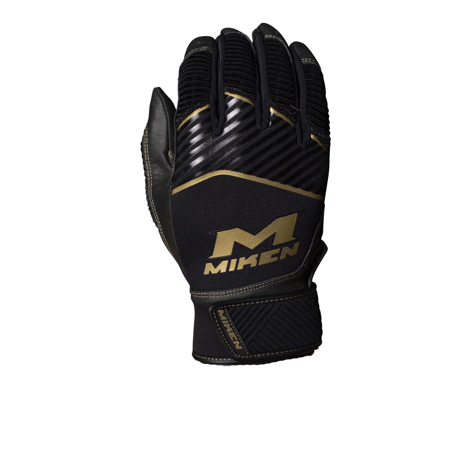 Miken Pro Gold Baseball Batting Gloves 1 Miken Pro Gold Baseball Batting Gloves