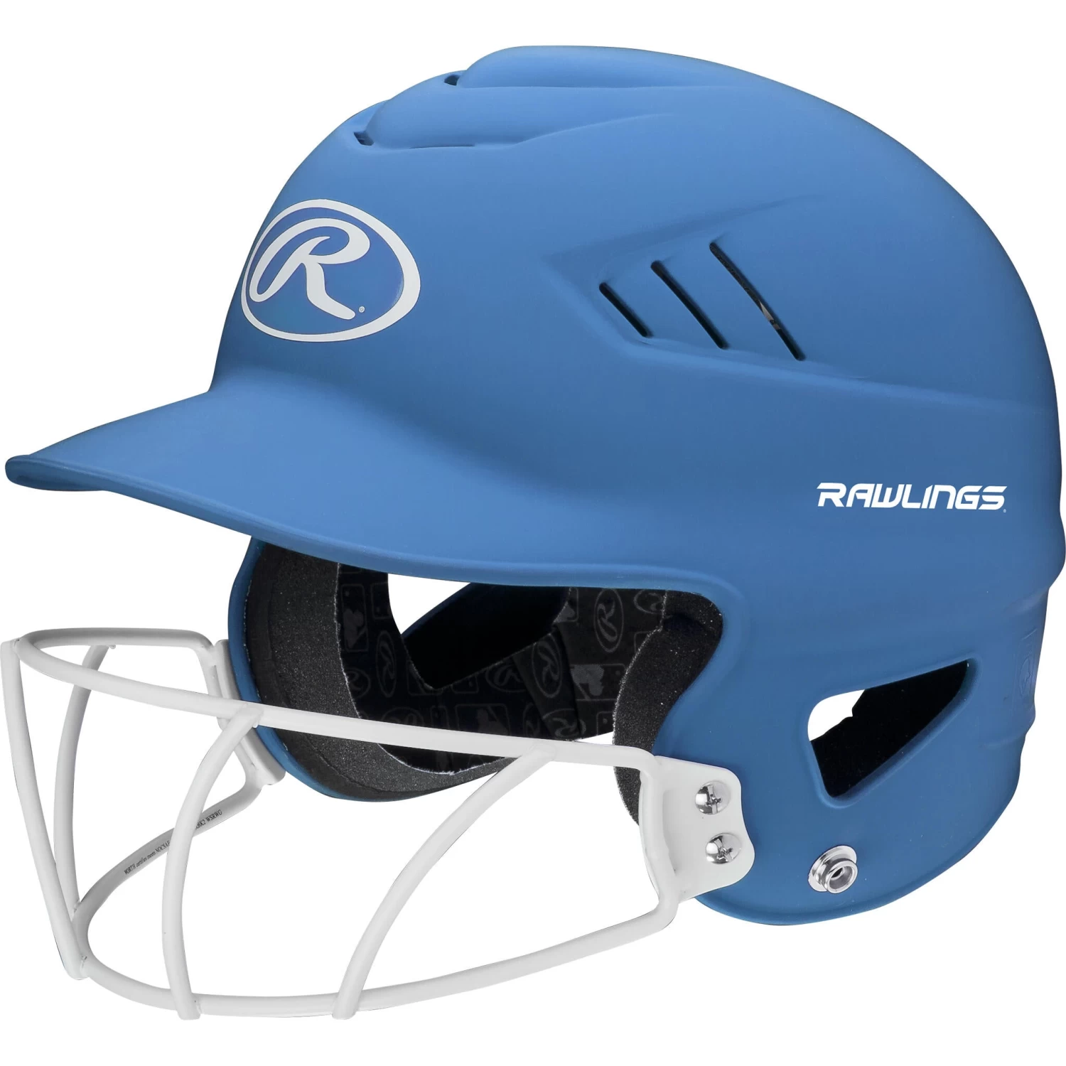 Rawlings Coolflo Highlighter Baseball Batting Helmet With Mask 6 Rawlings Coolflo Highlighter Baseball Batting Helmet With Mask - Image 6