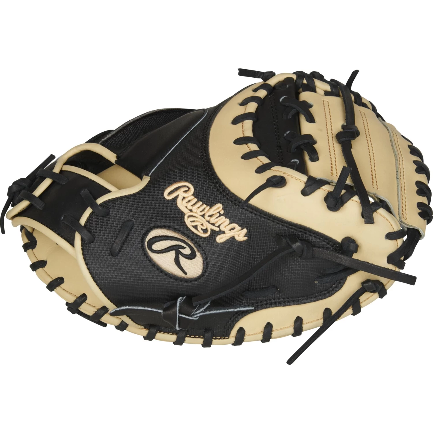 Rawlings Heart Of The Hide Yadier Molina 34" Baseball Catcher's Mitt - Black/Camel 3 Rawlings Heart Of The Hide Yadier Molina 34" Baseball Catcher's Mitt - Black/Camel - Image 3