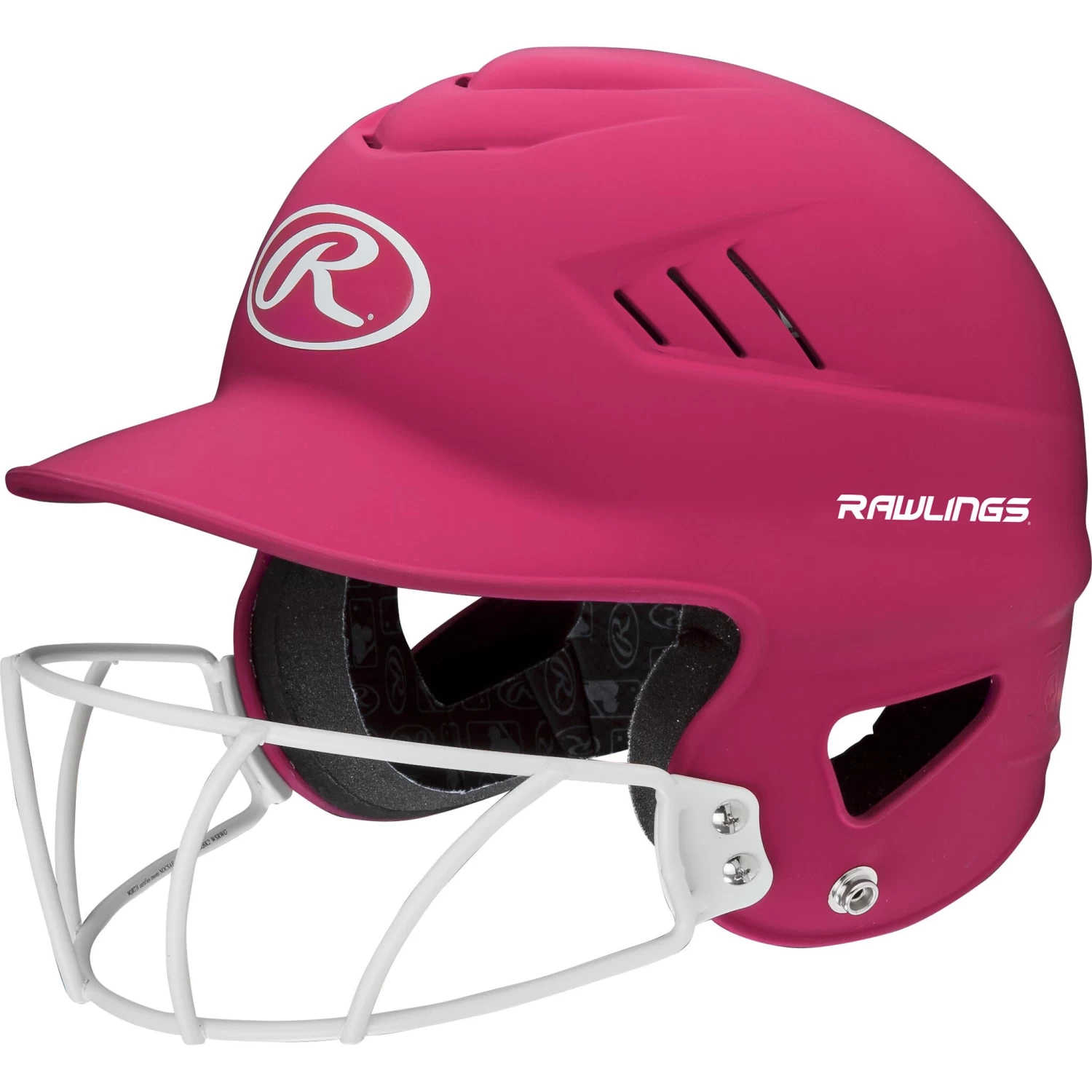 Rawlings Coolflo Highlighter Baseball Batting Helmet With Mask 4 Rawlings Coolflo Highlighter Baseball Batting Helmet With Mask - Image 4