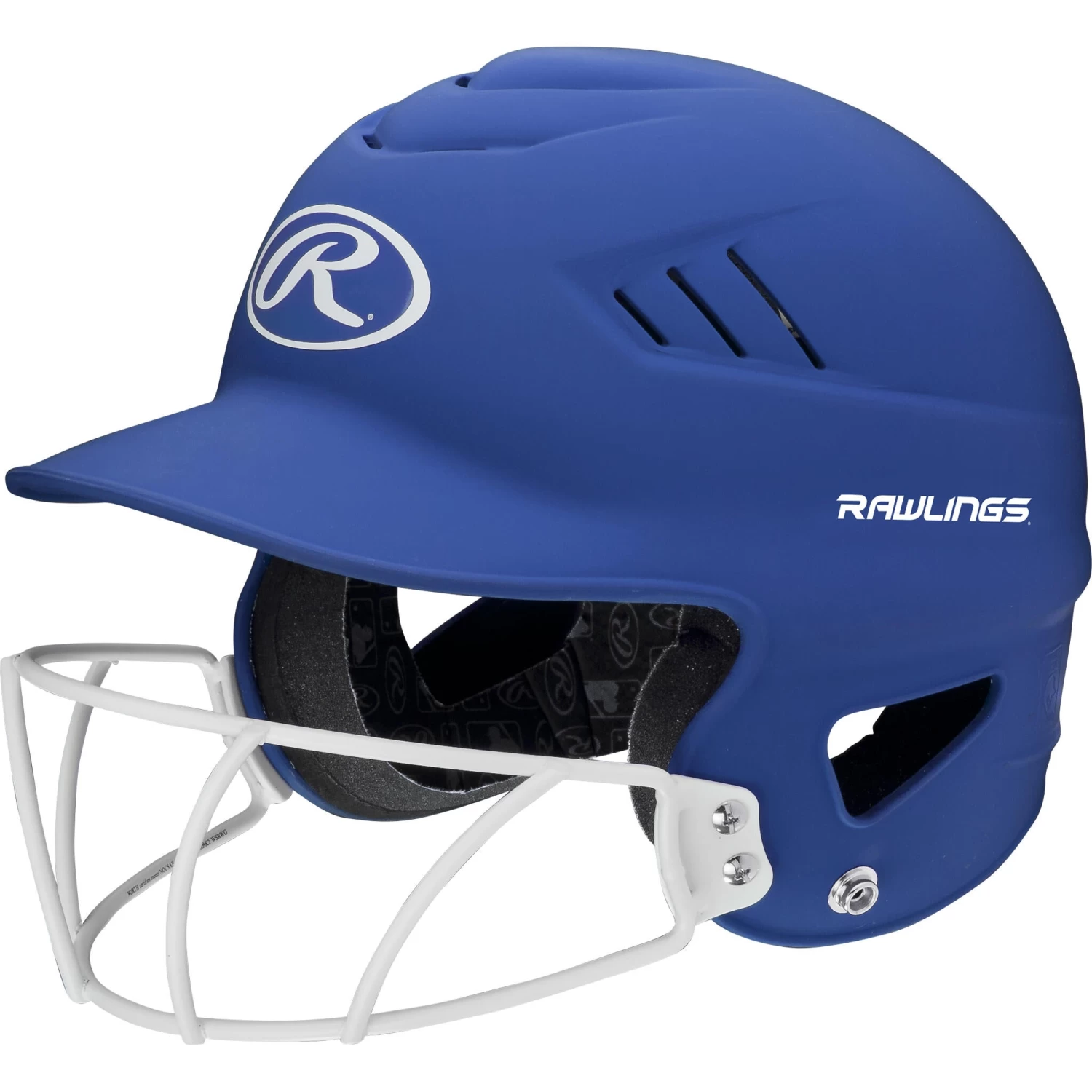 Rawlings Coolflo Highlighter Baseball Batting Helmet With Mask 9 Rawlings Coolflo Highlighter Baseball Batting Helmet With Mask - Image 9