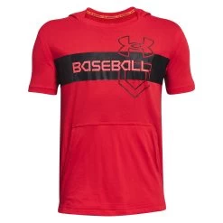 Under Armour Baseball Boys Short Sleeve Hoodie