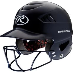 Rawlings Coolflo Batting Helmet With Facemask
