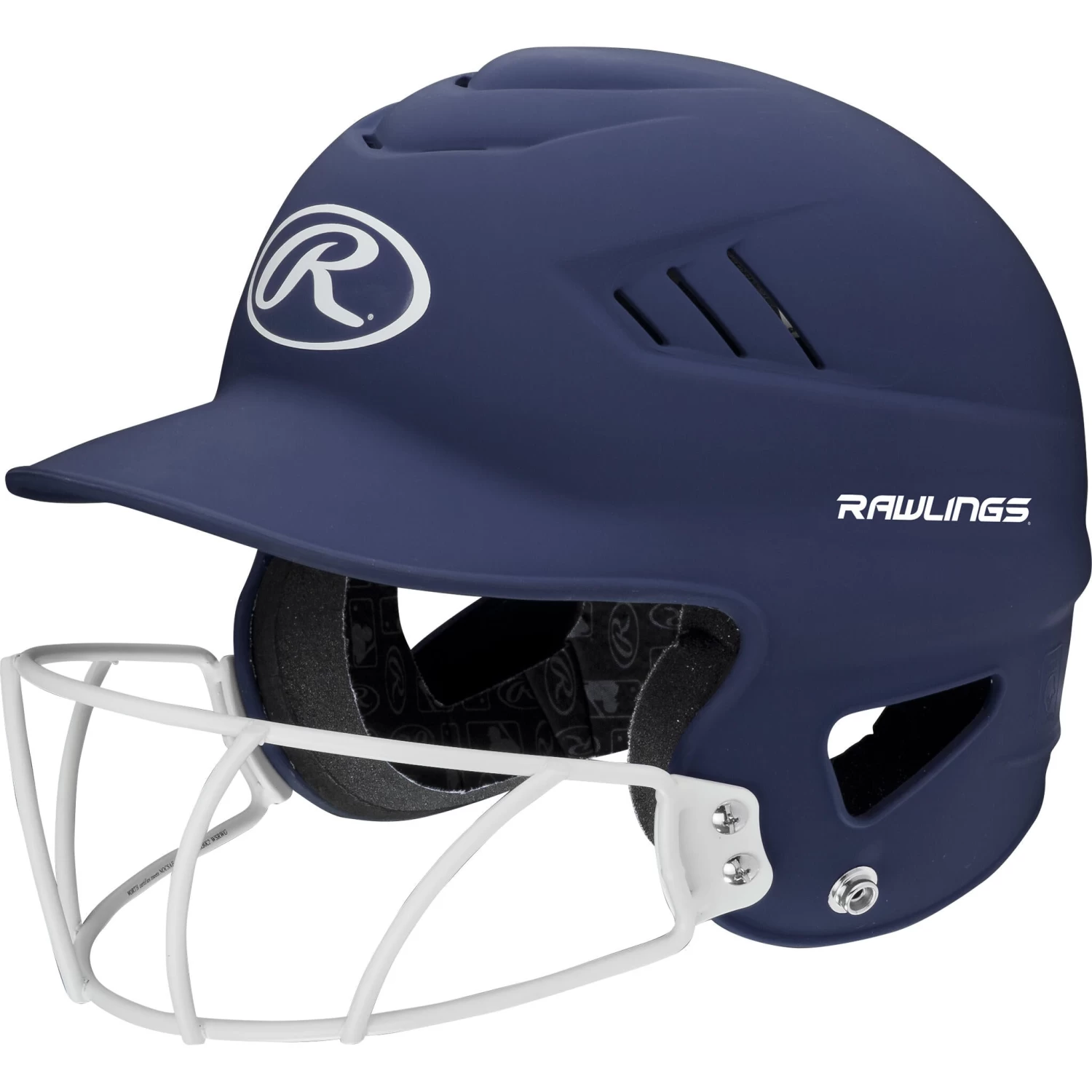 Rawlings Coolflo Highlighter Baseball Batting Helmet With Mask 8 Rawlings Coolflo Highlighter Baseball Batting Helmet With Mask - Image 8