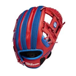 Wilson A200 EZ Catch 10" Baseball Glove - White/Royal/Red