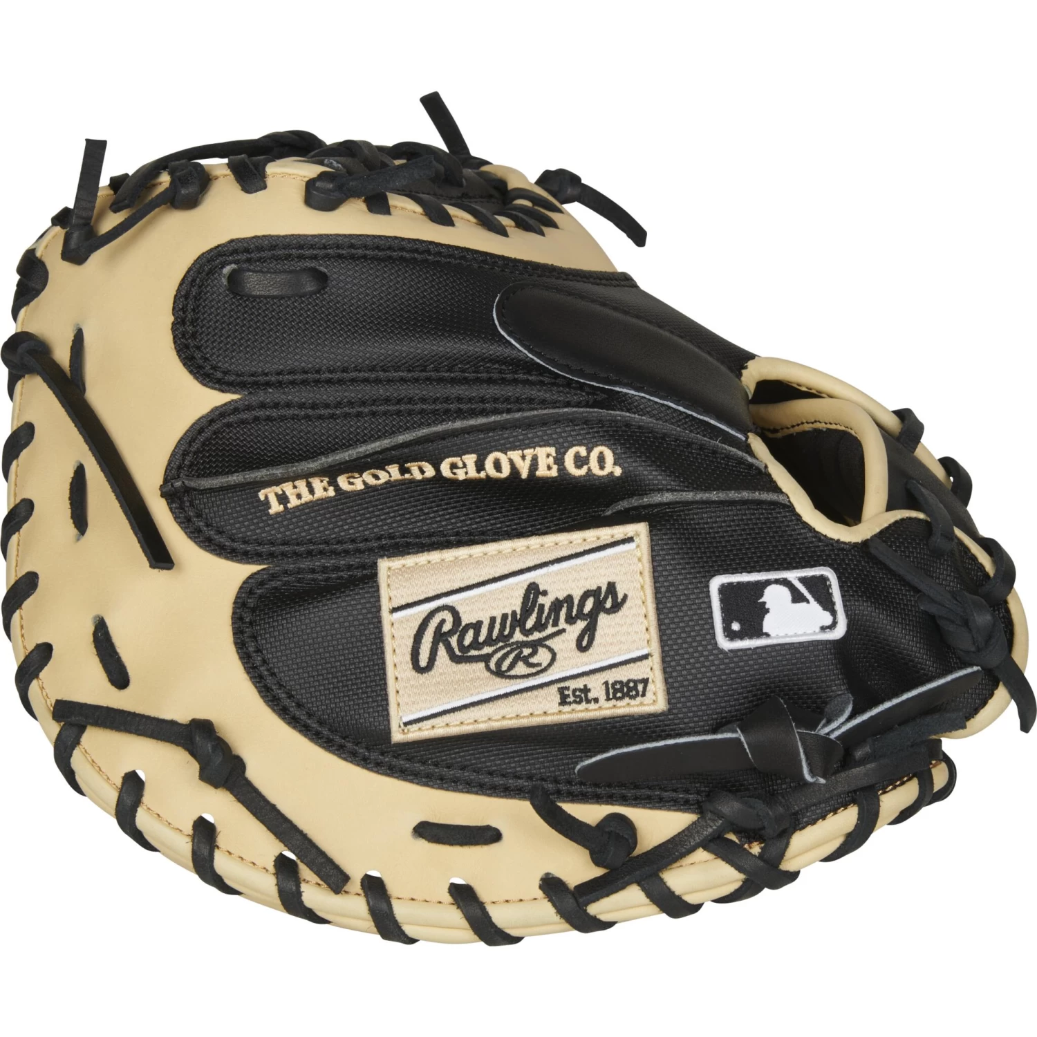 Rawlings Heart Of The Hide Yadier Molina 34" Baseball Catcher's Mitt - Black/Camel 4 Rawlings Heart Of The Hide Yadier Molina 34" Baseball Catcher's Mitt - Black/Camel - Image 4