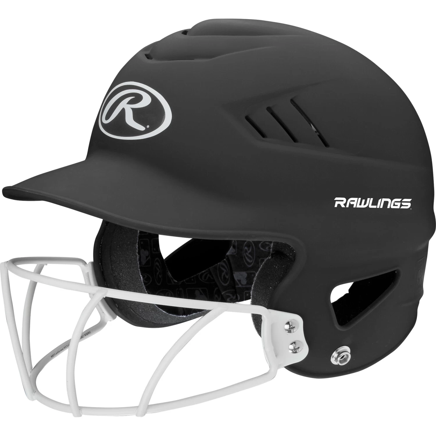 Rawlings Coolflo Highlighter Baseball Batting Helmet With Mask 7 Rawlings Coolflo Highlighter Baseball Batting Helmet With Mask - Image 7