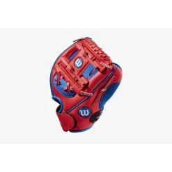 Wilson A200 EZ Catch 10" Baseball Glove - White/Royal/Red -Baseball Gear Shop a3b6327a399469a3b0f9ac994b59c484