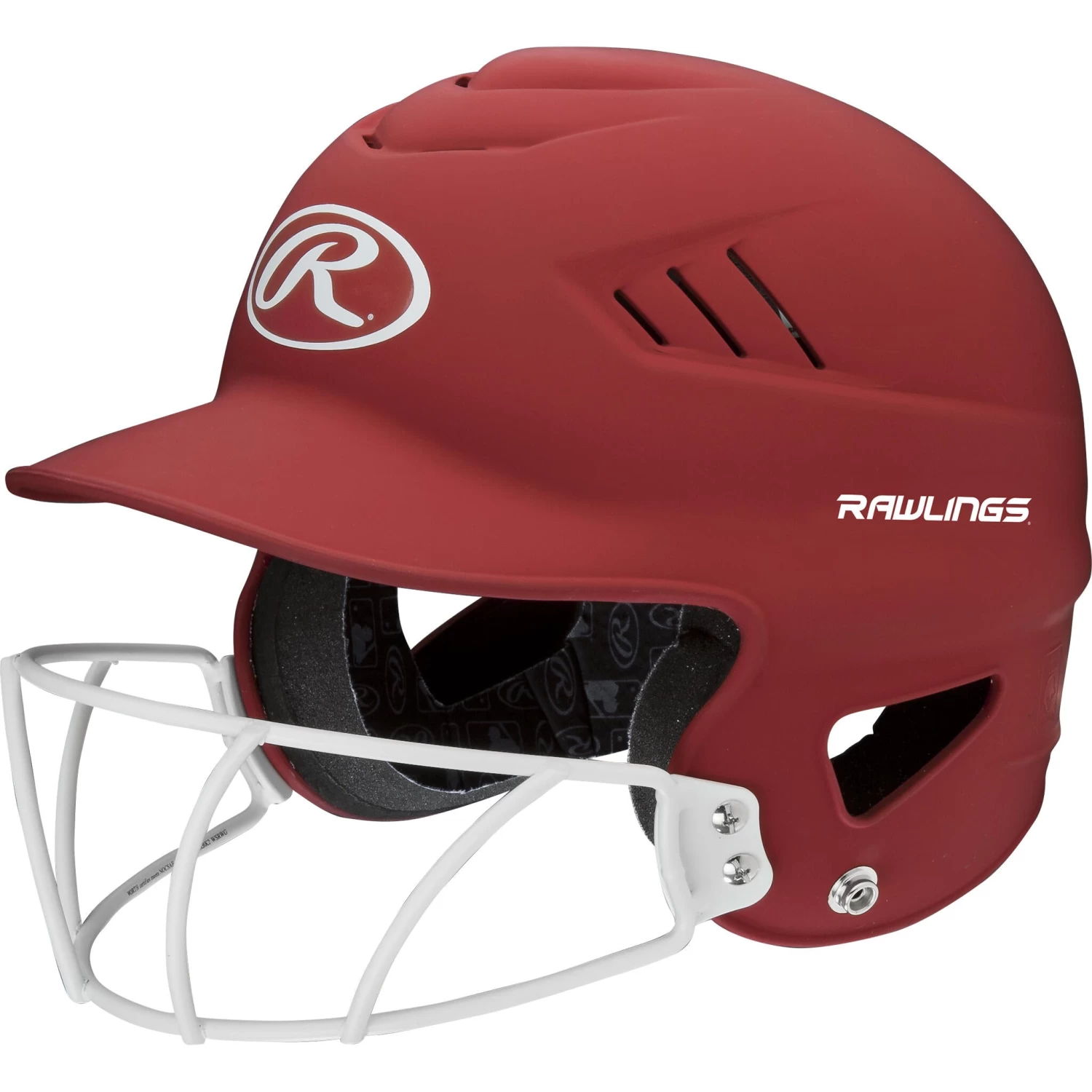 Rawlings Coolflo Highlighter Baseball Batting Helmet With Mask 10 Rawlings Coolflo Highlighter Baseball Batting Helmet With Mask - Image 10