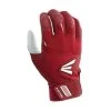 Easton Walk Off Youth Baseball Batting Gloves - White / Red