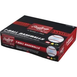 Rawlings 9" Sponge Centre Training T-Ball Baseball - Pack Of 12