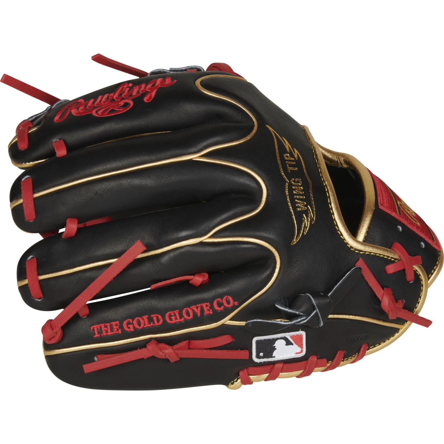 Rawlings Heart Of The Hide 11.75" Baseball Glove - Black/Red 4 Rawlings Heart Of The Hide 11.75" Baseball Glove - Black/Red - Image 4