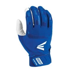Easton Walk Off Baseball Batting Gloves - White / Royal