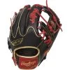 Rawlings Heart Of The Hide 11.75" Baseball Glove - Black/Red