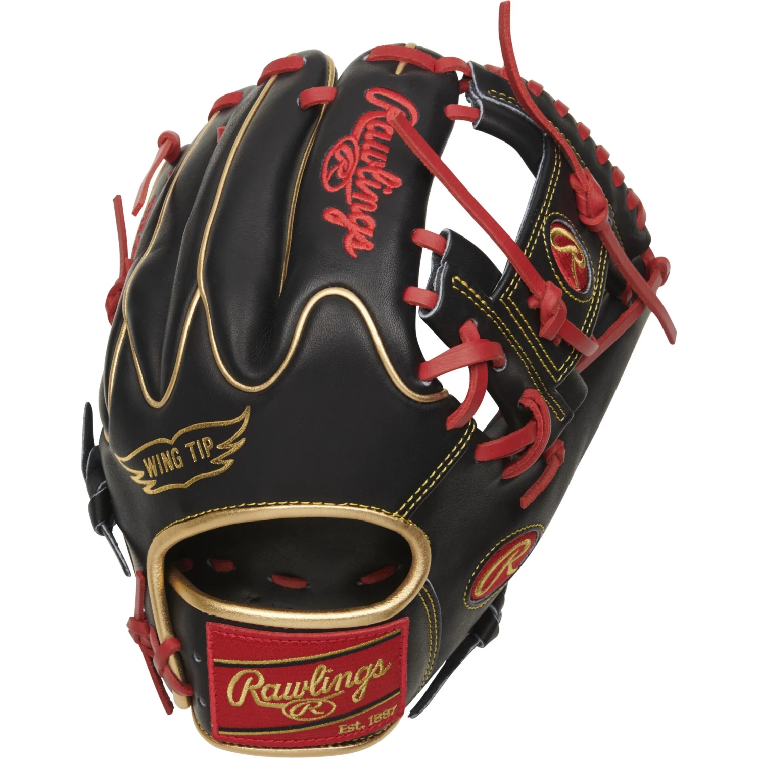 Rawlings Heart Of The Hide 11.75" Baseball Glove - Black/Red 1 Rawlings Heart Of The Hide 11.75" Baseball Glove - Black/Red
